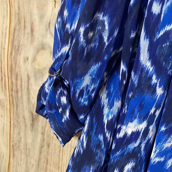 Chico’s NWOT Tab Sleeve Open Chiffon Kimono Blazer - Picture 2 of 5